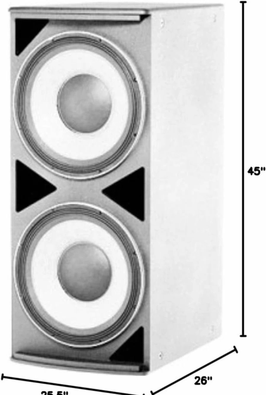 JBL Professional ASB6125 15-Inch High-Powered Dual Subwoofer System - Premium Black Bass Speaker for Professional Audio