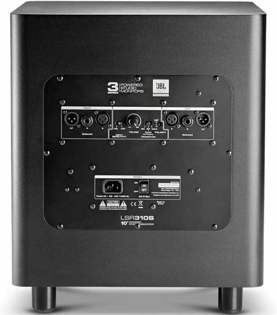 JBL 308P MkII 8-Inch Powered Studio Monitor Speaker for Music Production, Hi-Fi Audio, and Desktop Computer (Single, Black)