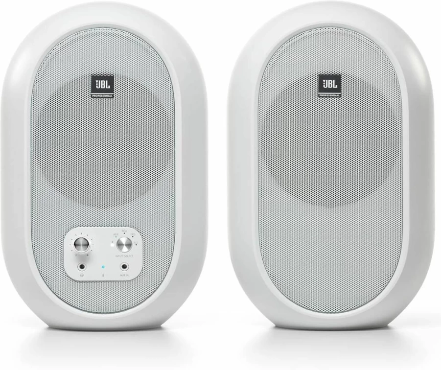 JBL 104-BT 4.5-Inch Bluetooth Desktop Reference Monitors (Pair) - Professional Studio Quality Sound, Black