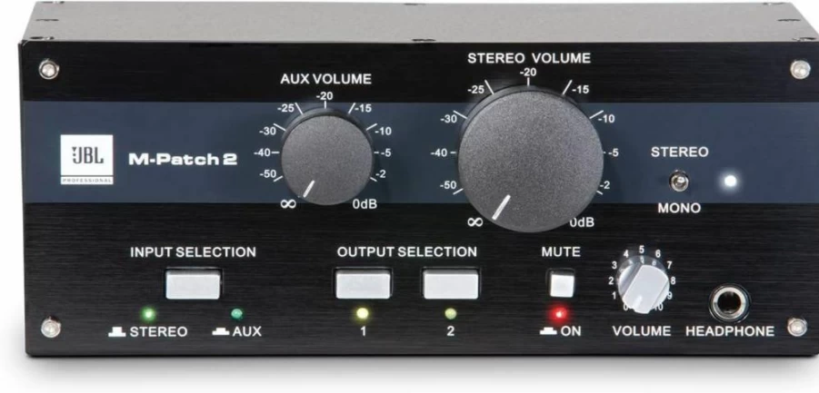 JBL Professional 2-Channel Passive Stereo Audio Controller with Input/Output Switch Box