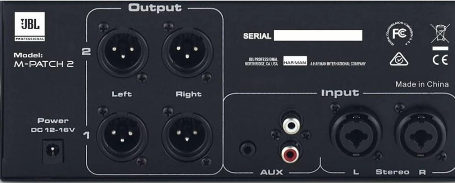 JBL Professional 2-Channel Passive Stereo Audio Controller with Input/Output Switch Box