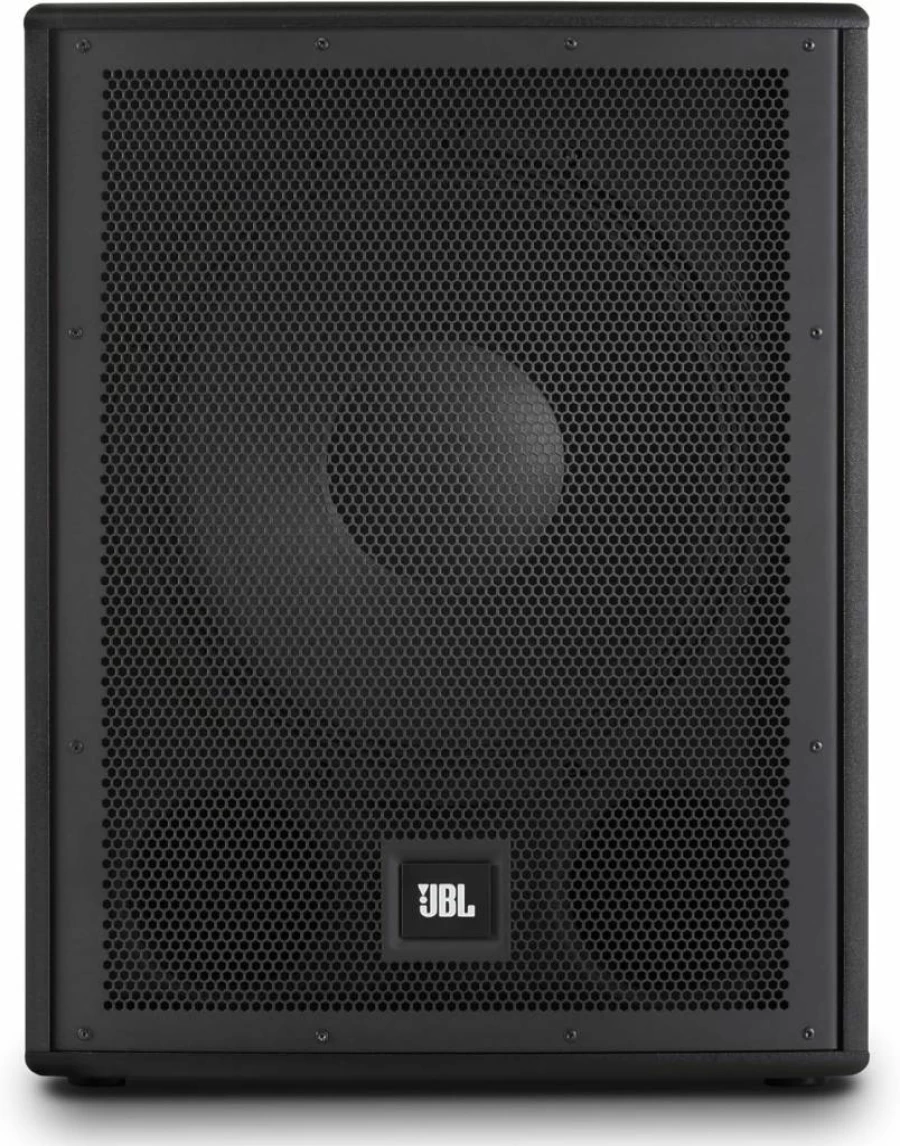 JBL IRX115S 15-Inch Powered Compact Subwoofer - Wired Electric Bass Speaker, Professional Audio, Black