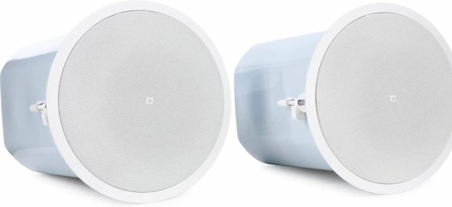 JBL Control 47HC High Ceiling Loudspeaker Pair - White, Professional Audio System for Commercial Spaces