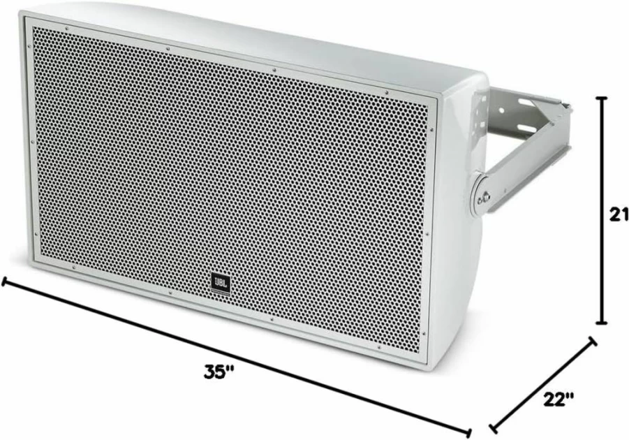 JBL AW266-BK 12-Inch High Power 2-Way All-Weather Outdoor Loudspeaker - Black Professional Audio