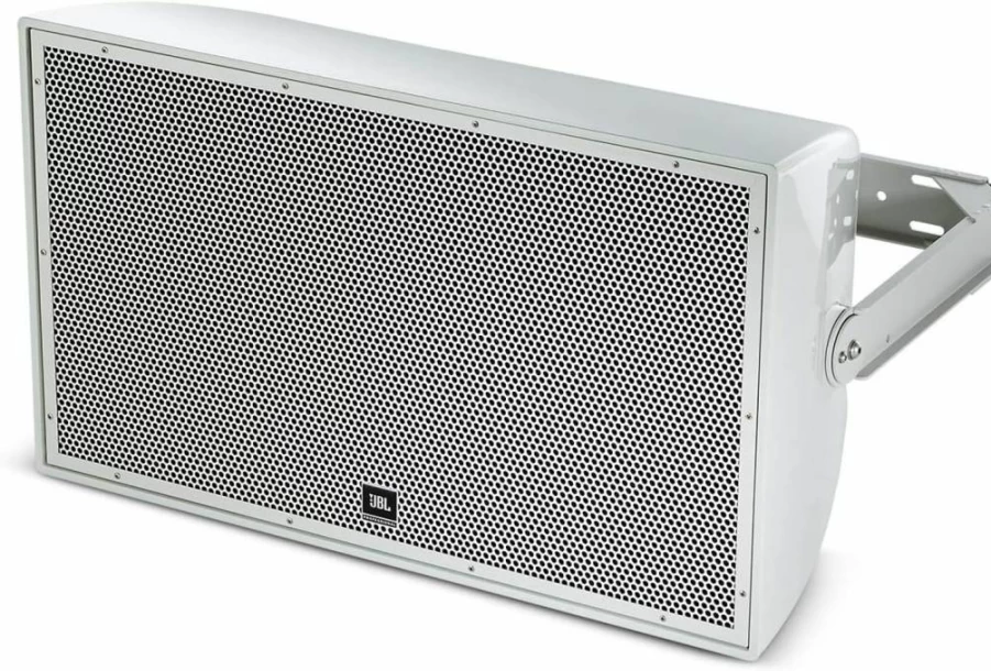 JBL AW595 15-Inch High Power 2-Way All-Weather Outdoor Loudspeaker with Rotatable Horn - White