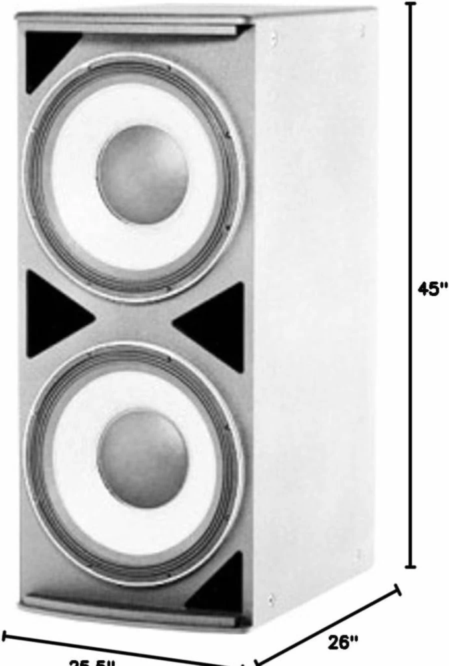 JBL ASB6128 18-Inch Professional Dual High-Power Subwoofer System - Black