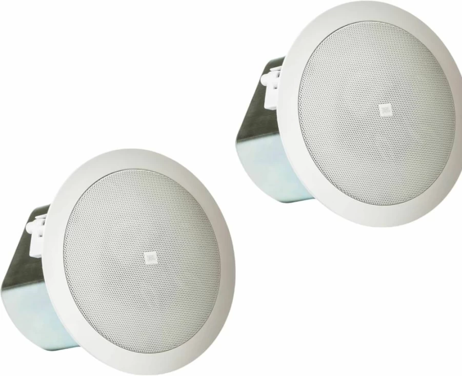 JBL Control 25-1 6.5" 2-Way Coaxial Ceiling Speaker Pair (16C/T-Bk) - Professional Black In-Ceiling Audio System