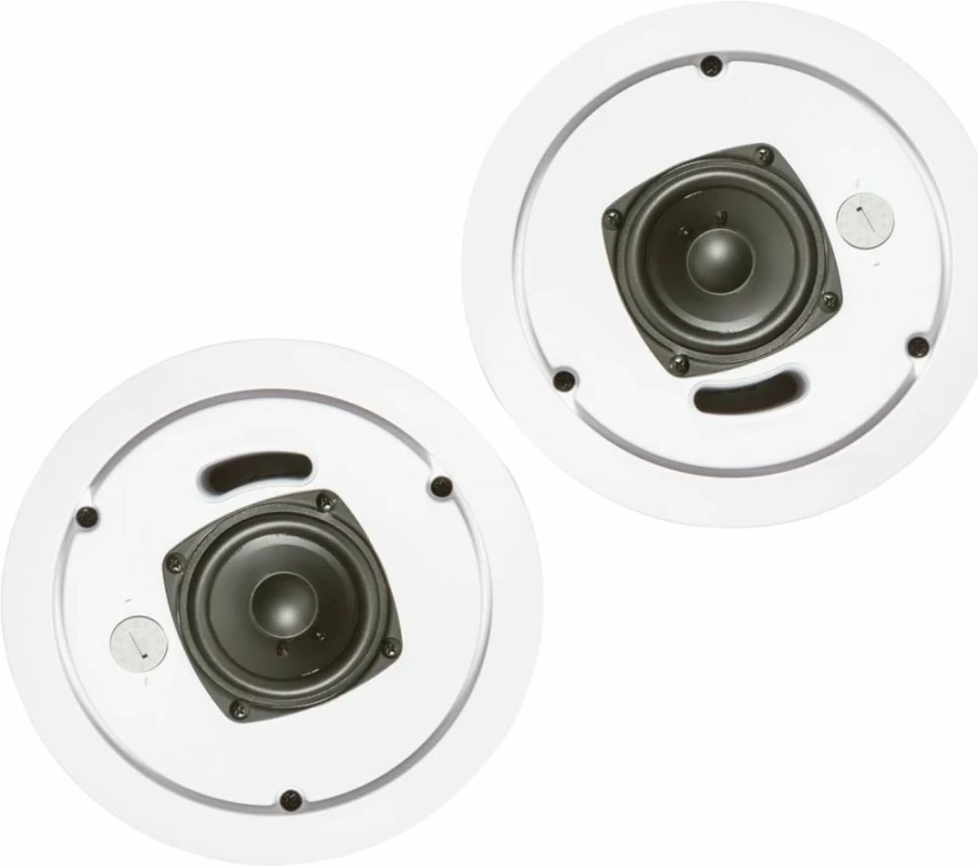 JBL Control 14C/T-Bk 4-Inch Coaxial Ceiling Speaker Pair, 2-Way Stereo Sound, Professional Grade, Black