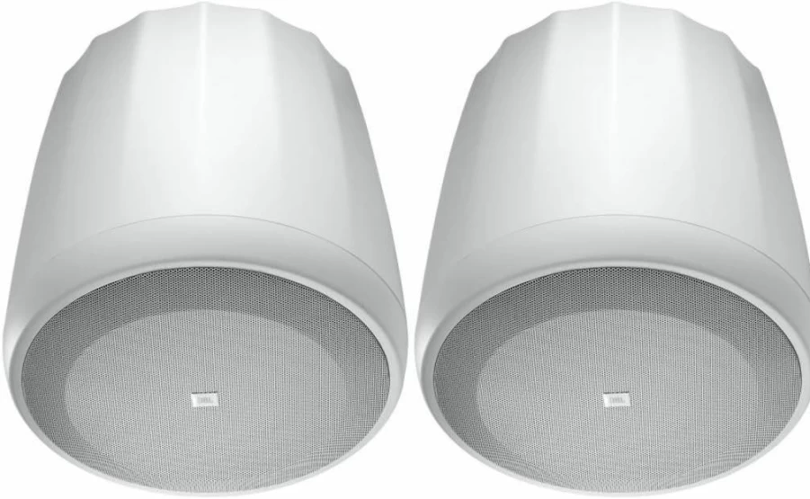 JBL C67HC/T-WH 6.5" White High Ceiling Pendant Speaker Pair - 75° Narrow Coverage Professional Audio