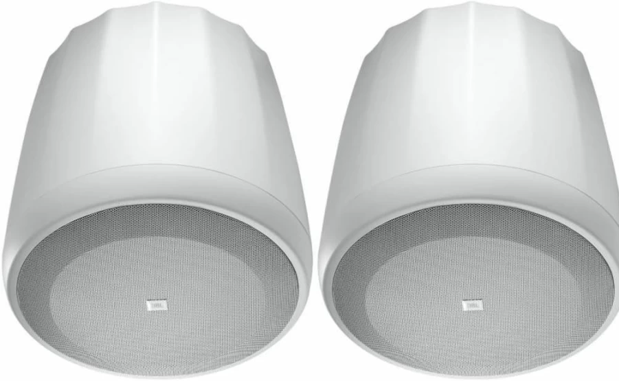 JBL C62P-WH Ultra-Compact White Mid-High Satellite Pendant Speakers (Pair) - Professional Hanging Audio Solution