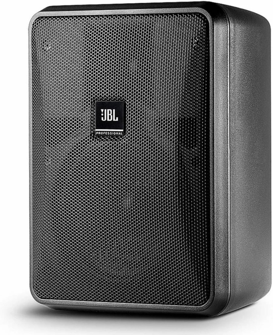 JBL Control 25-1 Black Indoor Outdoor Speaker Pair - Compact Background/Foreground Professional Audio